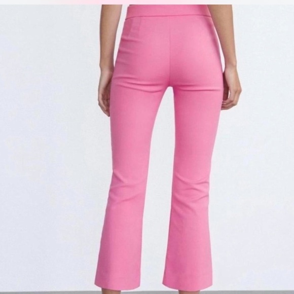 Zara Mini Flare Trousers Pants in Bubble Gum Pink - Picture 2 of 10